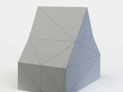 Third floor Low-poly 3D model