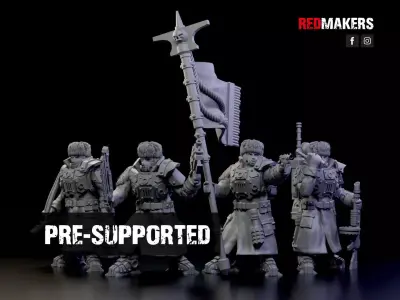 Ice Warriors - Command Squad of the Imperial Force 3D print model