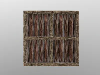 Game ready Wood floor 3D model Low-Poly Low-poly 3D model