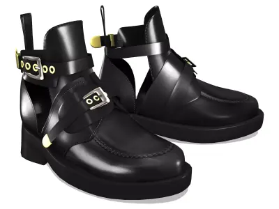 GOAM Ankle Boots Low-poly 3D model