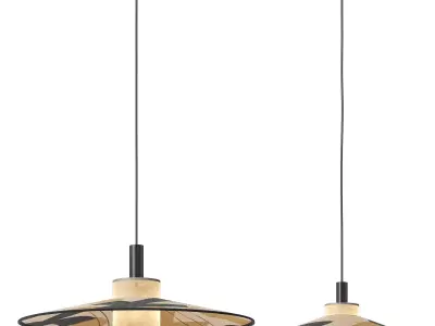 Forestier pendant lamps Thesee M S 3D model