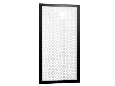 Door Security Screen w Star eight point 3D model