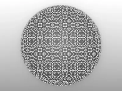 Louvre Abu Dhabi Dome - 4-Layer Parametric Architecture 3D model