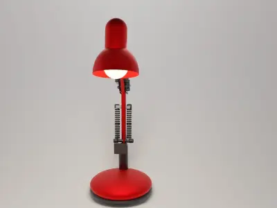 red lamp 3D model purchase