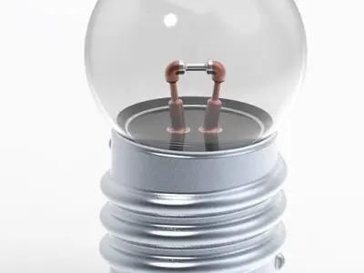 Torch Light Bulb 3D print model