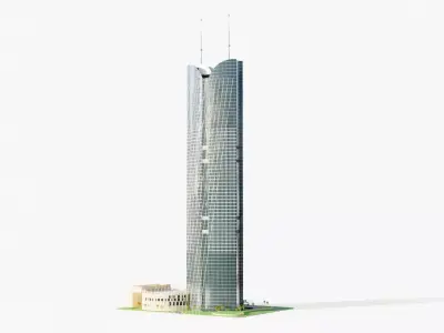 Rafal tower - saudi arabia 3D model