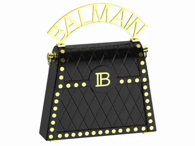 Balmain B Buzz Dynasty Small Bag Black 3D model