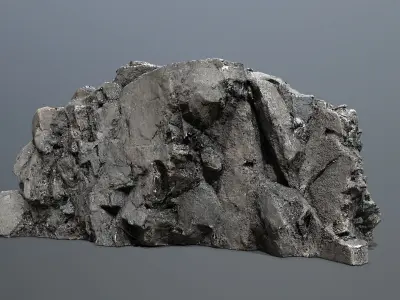 Mountain Low-poly 3D model 3