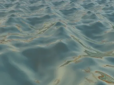 Sea Ocean Low-poly 3D model