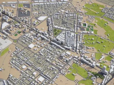 Fujairah Low-poly 3D model