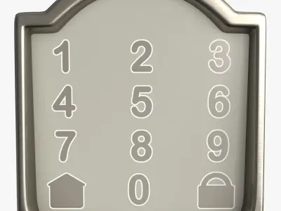 3D Smart Lock Low-poly 3D model