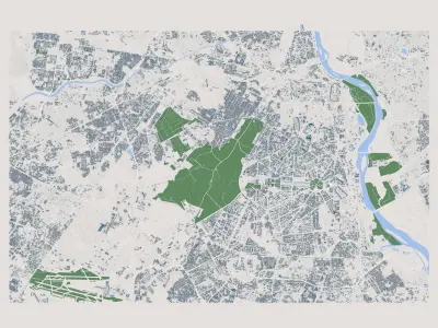 New Delhi City India 3D model