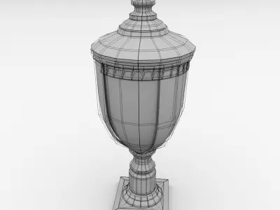 Post Lantern 3D model