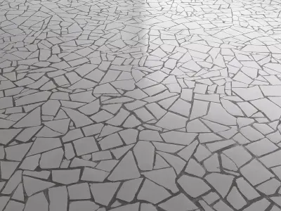 Stone Floor Ceramic Tile Mosaic 02 Texture