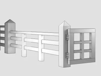 Fence 10 3D model