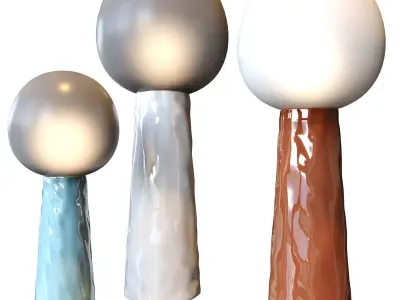 Kokeshi pulpo floor lamp 3D model