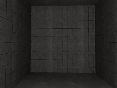 Brick room Low-poly 3D model