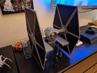 Hasbro TVC Tie Fighter Gantry Platform as seen in Squadrons 3D print model