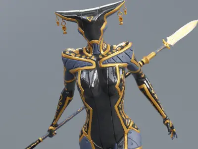 Low Poly - Cyborg Zodiac Theme - Libra Low-poly 3D model