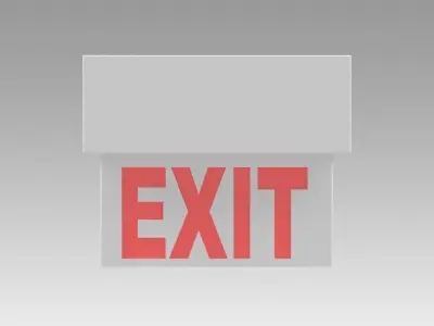 Exit Sign 3D model