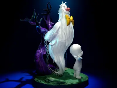 Casper and Hairy Scary 3D print model