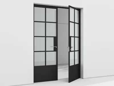 Aluminium door 159 3D model