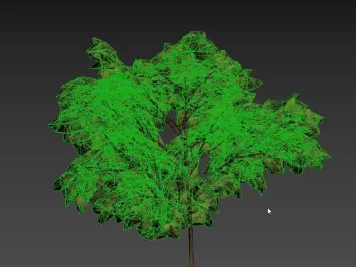 Low Poly Tree Autumn Stylish Low-poly 3D model