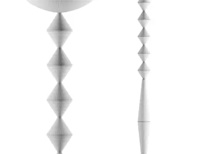 Palefire Totem Floor Lamp 3D model