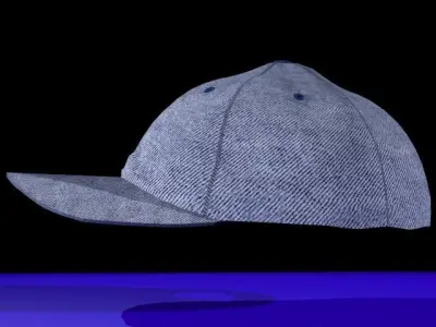 GORRA JEEN AZUL 3D model