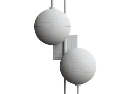  Mid-Century Globe Adjustable Double Swing Arm 3D model