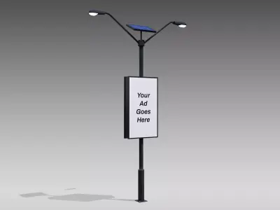 Dual Street Level Lighting 3D model