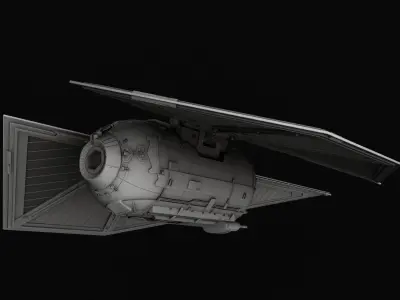 TIE sk x1 Striker  - Star Wars 3D model