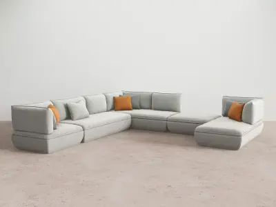 Mimic Modular Sofa Comp H 3D model