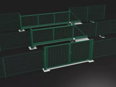 Portals and fences KIT 3D model