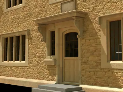 An English Village Cottage or House 3D model