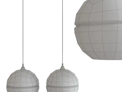 Portia chandelier 3d model Low-poly 3D model