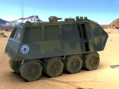 sci-fi vehicle 3D model