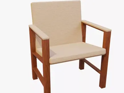 Leather Chair 3D model buy