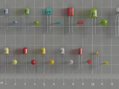 Electrical components vol8 Low-poly 3D model