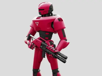 MARS COLONY TROOPER   RIGGED 3D model