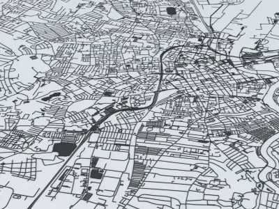 Belfast Road Network and Streets 3D model