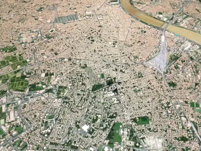 Cityscape Bordeaux France 3D model