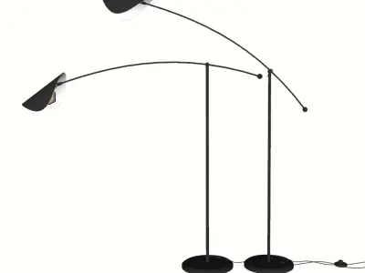 Minimalist Floor Lamp 3D model