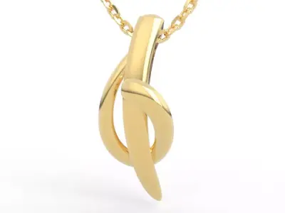Perfect Knot Pendant Necklace 3D print model