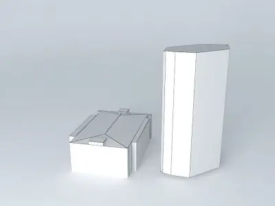 Gedung BRI 1 3D model