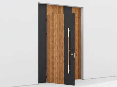 Aluminium door 41 3D model