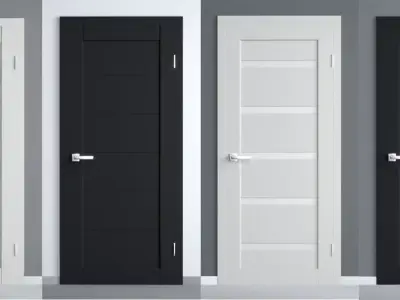  room doors 3D model