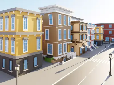 Village Cartoon 3D model