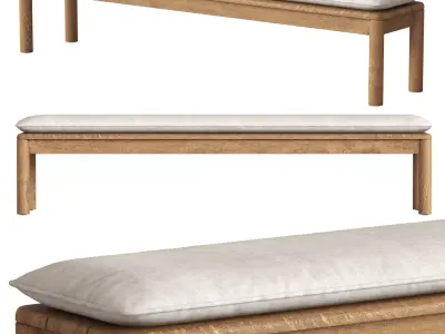 Globewest Lucy Bench Seat 3D model