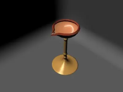 SOIL LAMP Low-poly 3D model